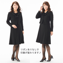 画像をギャラリービューアに読み込む, ハートネックが可愛いオールシーズンアンサンブル（NET-005）
